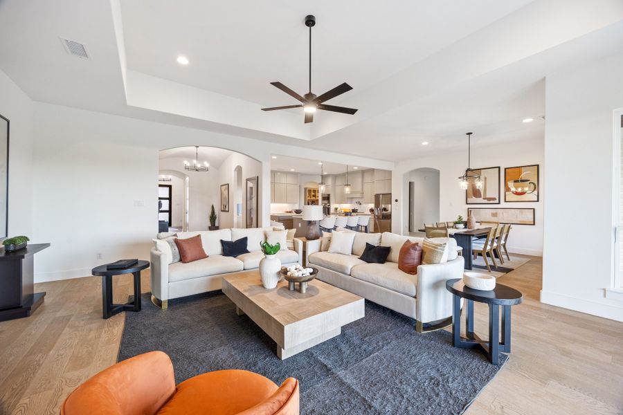 Representative furnished interior of a home built from the Blackburn by Windsor Homes in Ridge Pointe Estates, McLendon-Chisholm (Image 15).