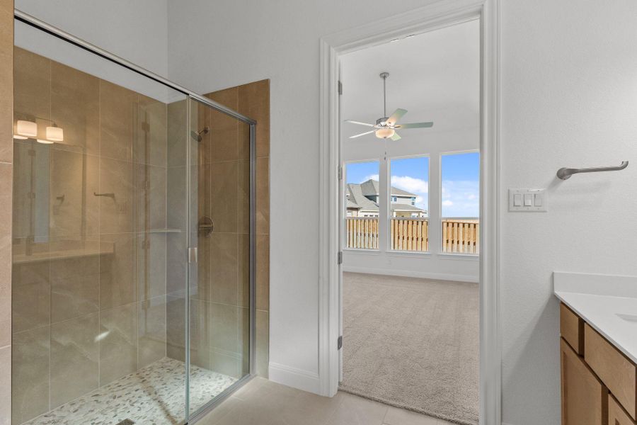 Walk-in shower in Primary Bath