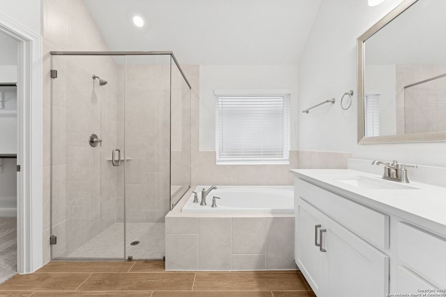 Furnished interior view inside a new home in Davis Ranch 50', San Antonio (Image 5).