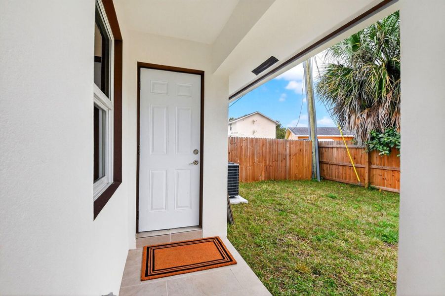 Exterior details and patio area of a home in , West Palm Beach (Image 3). Exterior details and patio area of a home in , West Palm Beach (Image 3).