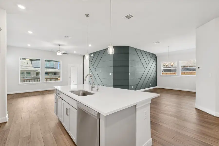 Furnished interior view inside a new home in Ladera - High Point 45', San Antonio (Image 6).