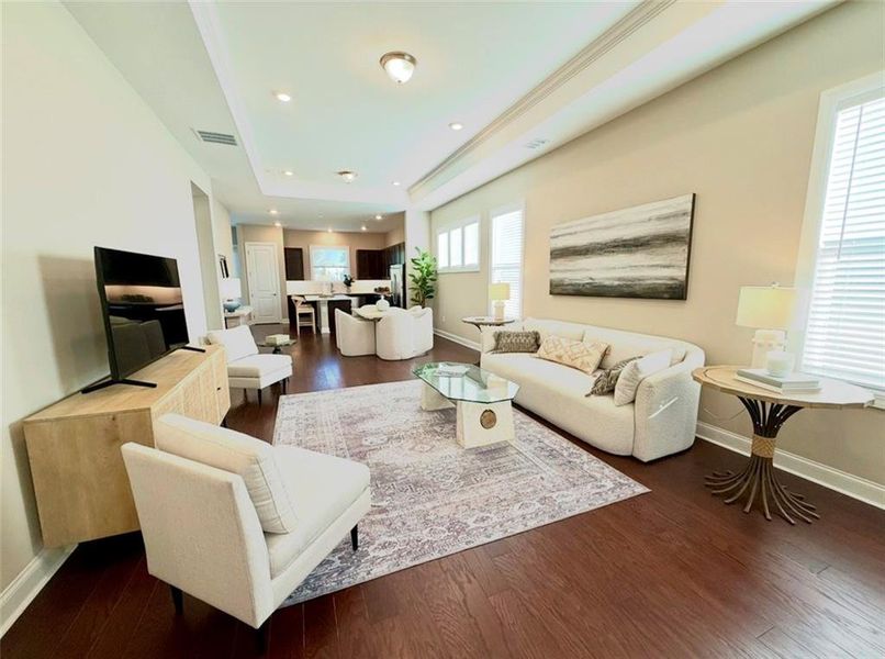 Furnished interior view inside a new home in , Newnan (Image 9).