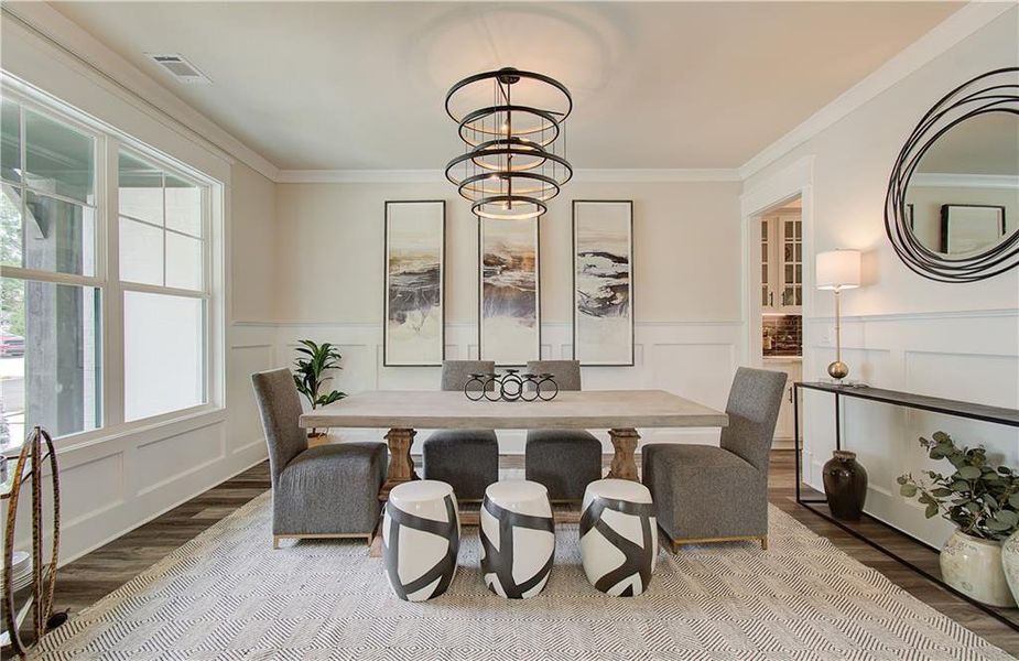 Furnished interior view inside a new home in , Hoschton (Image 8).