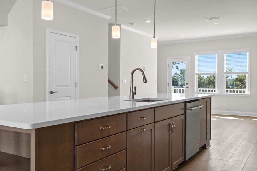 Furnished interior view inside a new home in Lakeside Townes at Riverlights, Wilmington (Image 11). Furnished interior view inside a new home in Lakeside Townes at Riverlights, Wilmington (Image 11).