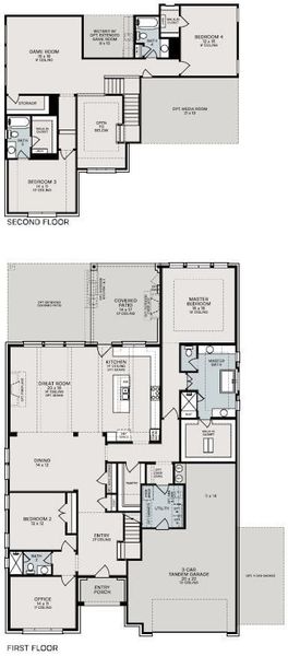 Rosebud Floor Plan Layout Stewarts Forest, Conroe | Sitterle Homes Rosebud Floor Plan Layout Stewarts Forest, Conroe | Sitterle Homes
