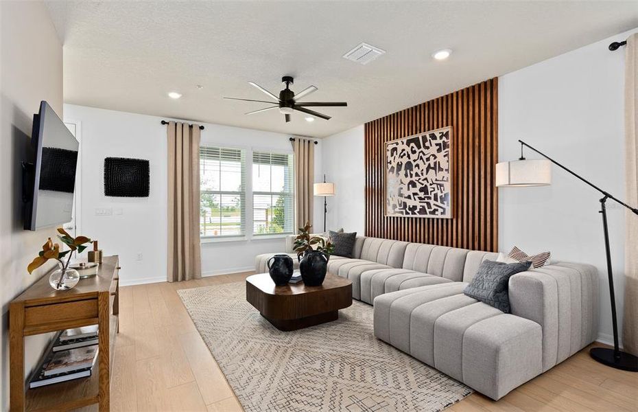 Furnished interior view inside a new home in EverBe, Orlando (Image 5). Furnished interior view inside a new home in EverBe, Orlando (Image 5).