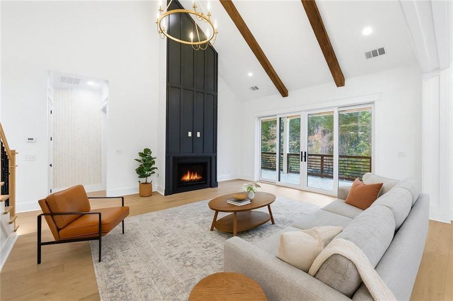 Furnished interior view inside a new home in , Cumming (Image 13).