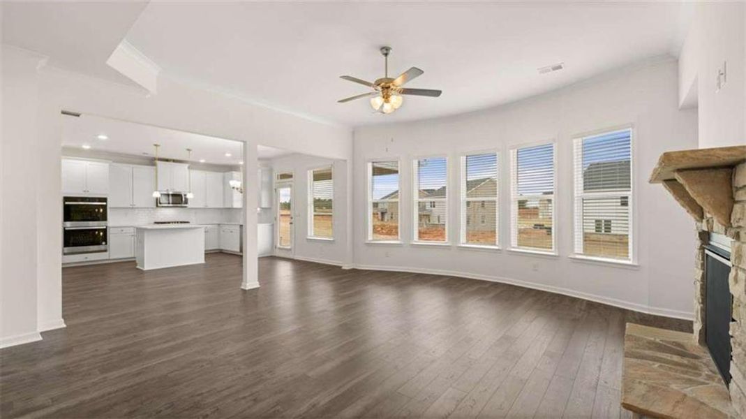 Spacious, unfurnished interior of a new home in The Gates at Pates Creek, Hampton (Image 36).