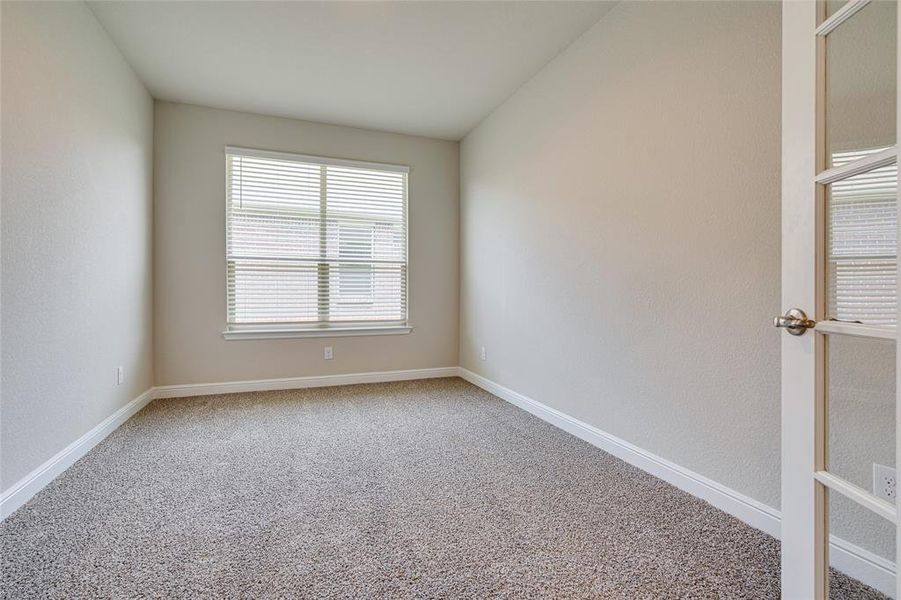 Office with French Doors