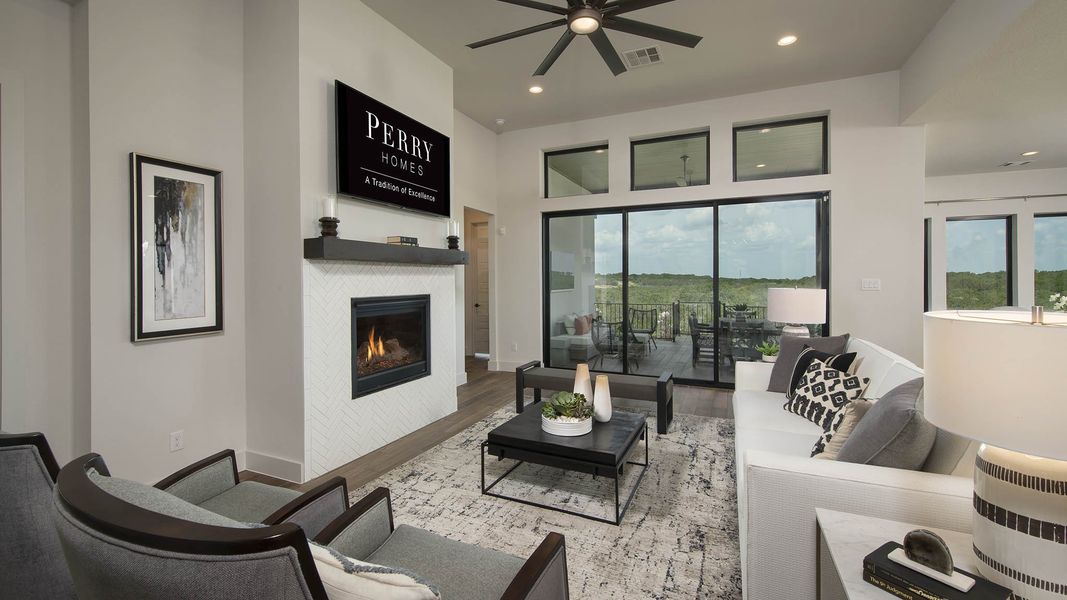 Furnished interior view inside a new home in La Cima, San Marcos (Image 4).