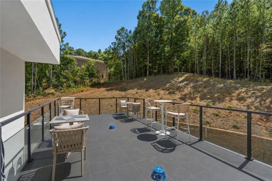 Exterior details and patio area of a home in , Stone Mountain (Image 42).