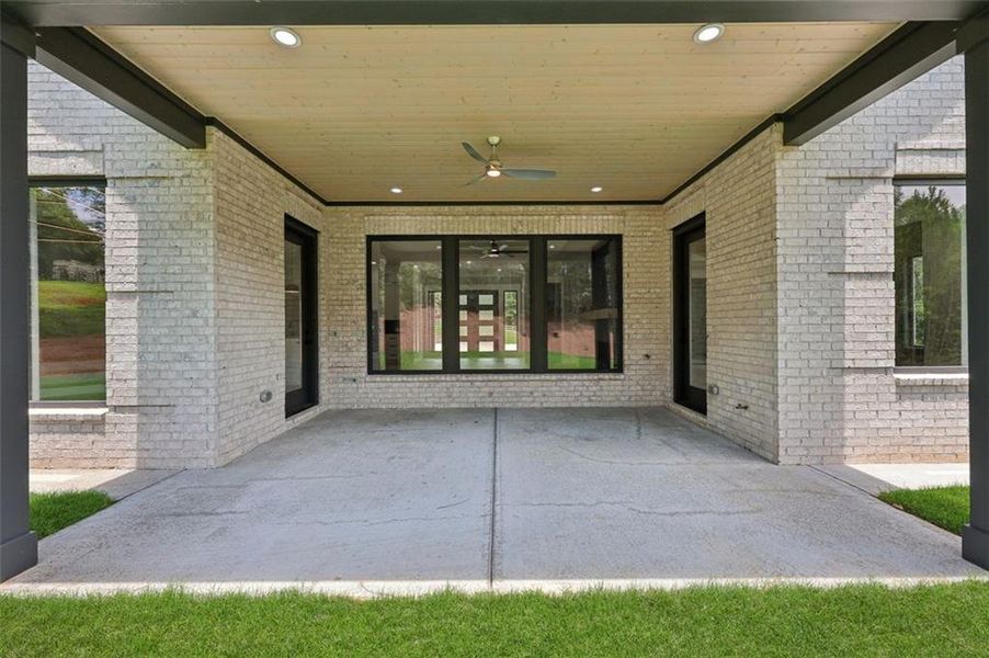 Exterior details and patio area of a home in , Braselton (Image 4). Exterior details and patio area of a home in , Braselton (Image 4).