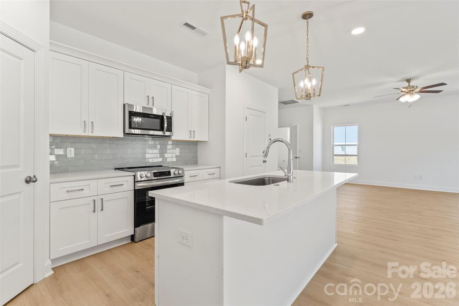 Furnished interior view inside a new home in , Albemarle (Image 8).