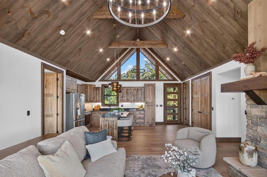 Furnished interior view inside a new home in , Blue Ridge (Image 13).