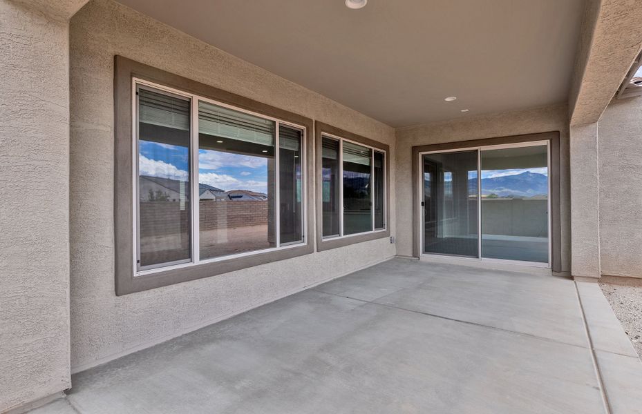 Exterior details and patio area of a home in Del Webb at Rocking K, Tucson (Image 3).
