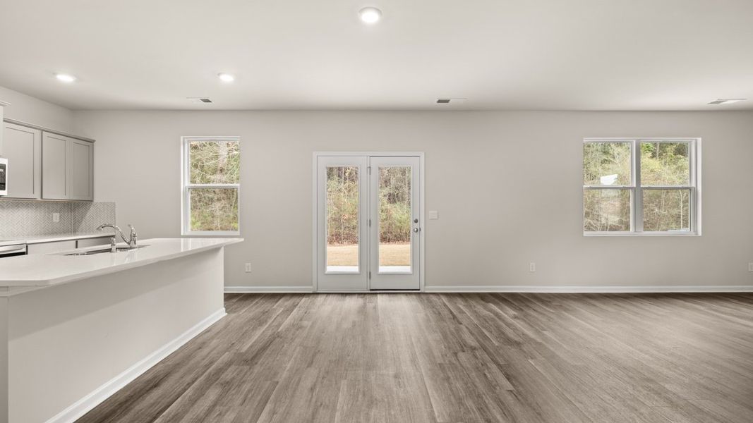 Representative unfurnished interior of a home built from the Galen by D.R. Horton in The Reserve at Calcutta, Stockbridge (Image 12).