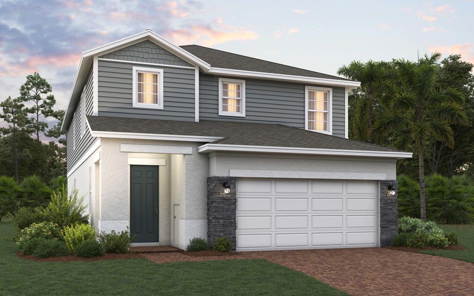 Gilchrist elevation 2 with optional stone