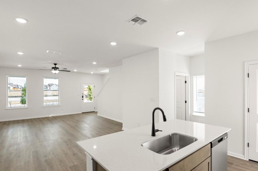 Furnished interior view inside a new home in Trace, San Marcos (Image 6).