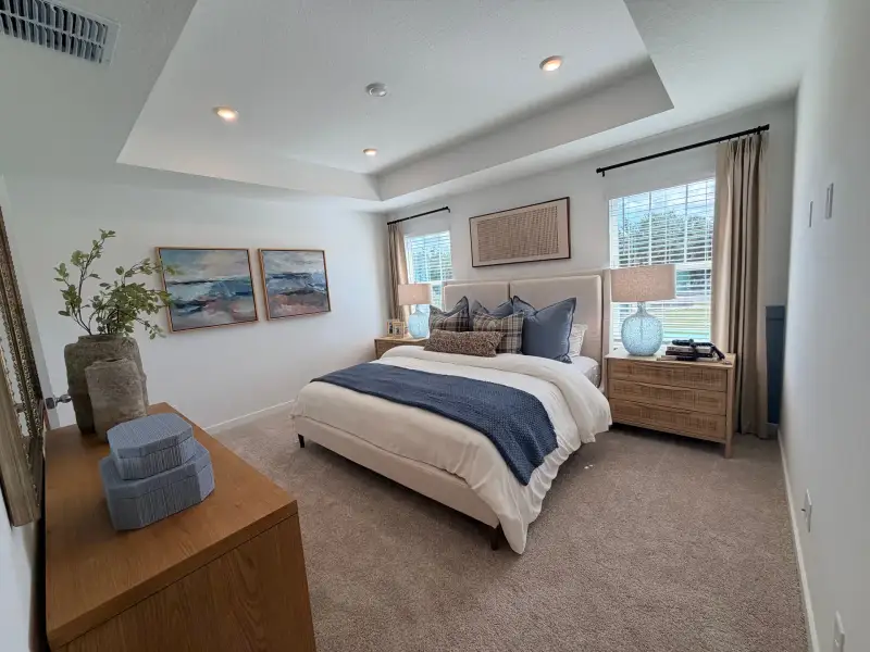 Furnished interior view inside a new home in Whaley Grove Townhomes, St. Cloud (Image 8). Furnished interior view inside a new home in Whaley Grove Townhomes, St. Cloud (Image 8).