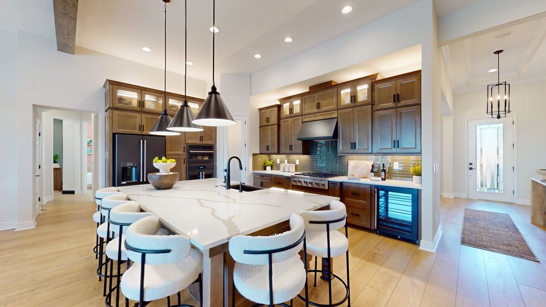 Representative furnished interior of a home built from the Key Largo II by Homes by WestBay in Oakfield, Parrish (Image 32).