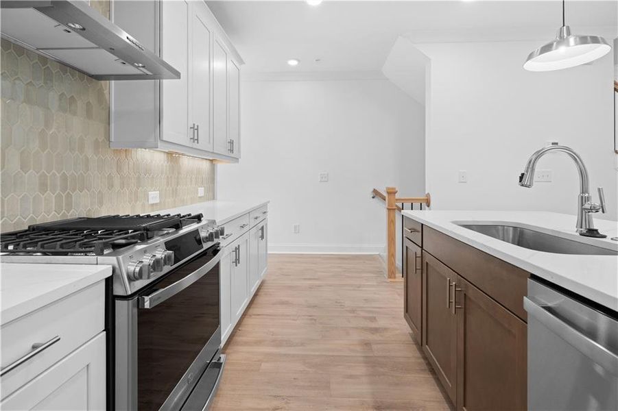 Furnished interior view inside a new home in Ecco Park, Alpharetta (Image 14). Furnished interior view inside a new home in Ecco Park, Alpharetta (Image 14).