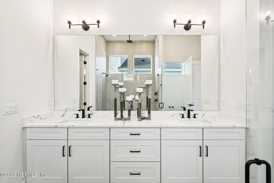 Furnished interior view inside a new home in Nocatee, Ponte Vedra (Image 51).