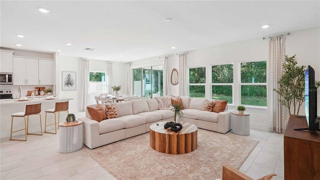 Furnished interior view inside a new home in Buchanan Trails, Newberry (Image 24).
