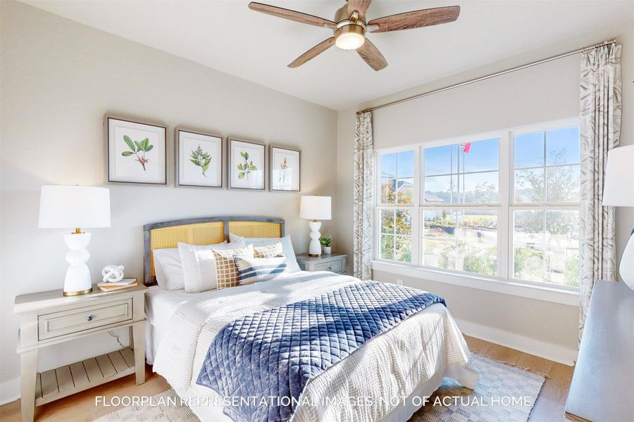 Furnished interior view inside a new home in Lone Star Landing, Montgomery (Image 10).