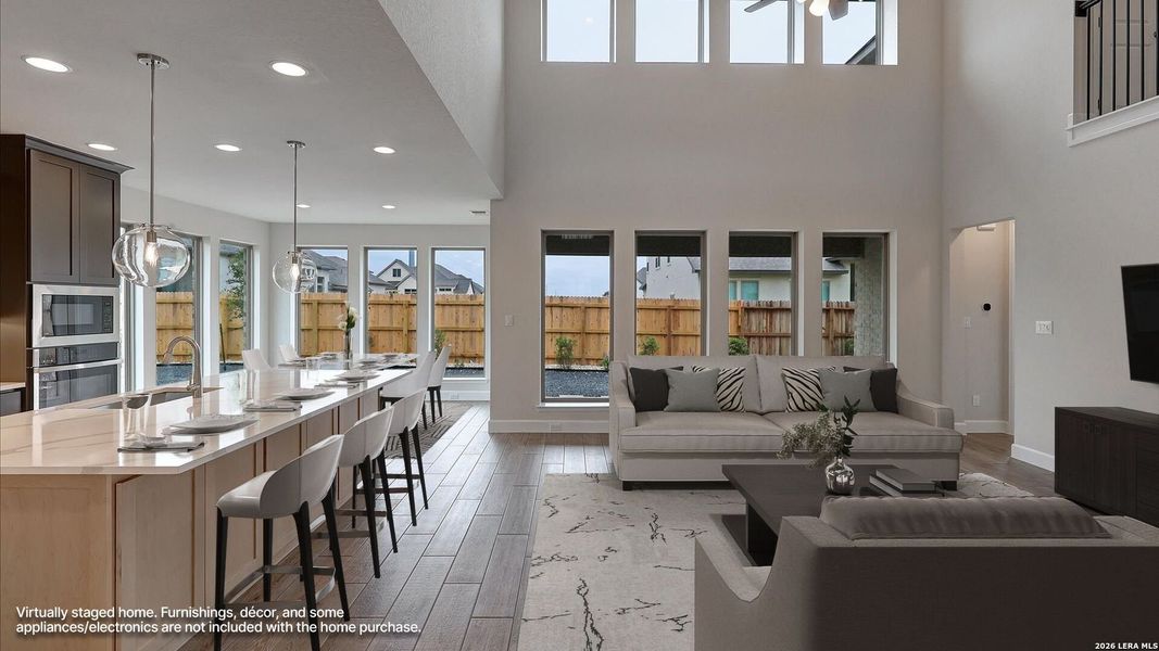 Furnished interior view inside a new home in Haby Hill, San Antonio (Image 12).