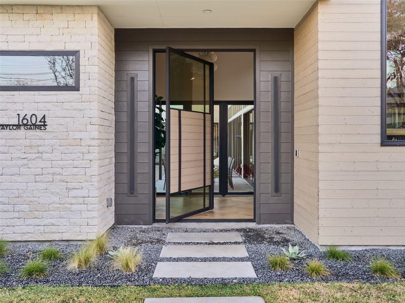 Exterior details and patio area of a home in , Austin (Image 25).