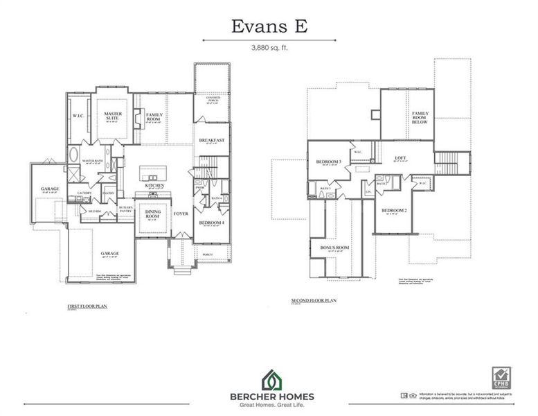 2D floor plan layout of this home in Woodford, Acworth, GA (Image 3).