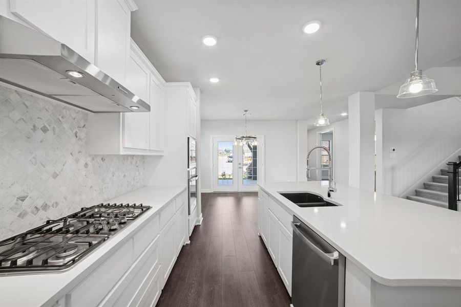 Furnished interior view inside a new home in Karis - Village Series, Crowley (Image 10). Furnished interior view inside a new home in Karis - Village Series, Crowley (Image 10).