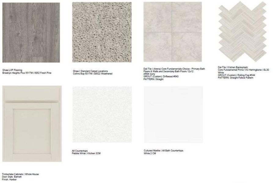 Sample of building materials used in homes in Rosewood Farm, Lawrenceville (Image 52).