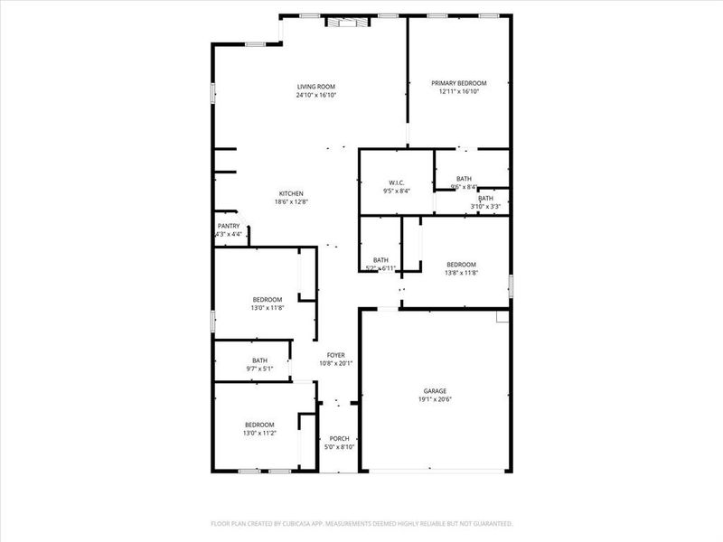 2D floor plan layout of this home in , Fort Worth, TX (Image 5).