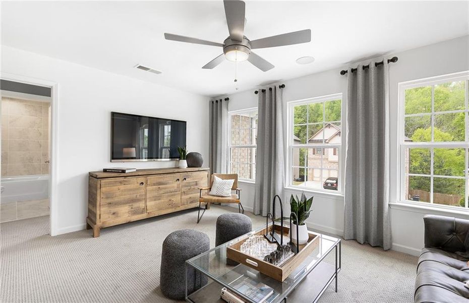 Furnished interior view inside a new home in Sierra Creek, Hoschton (Image 39).