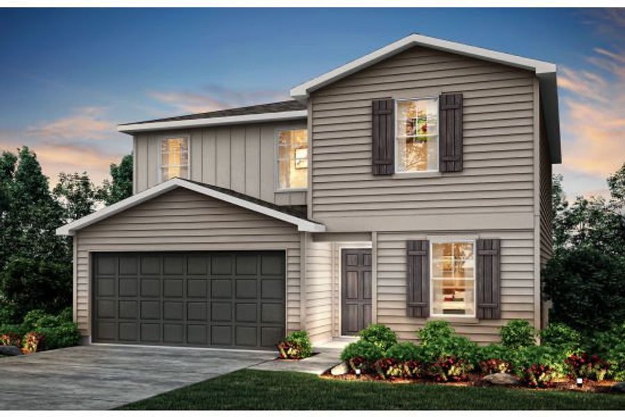 Representative exterior photo of a completed home built from the Sandalwood by Centex in Larson Crossing, Elgin, TX (Image 25). Representative exterior photo of a completed home built from the Sandalwood by Centex in Larson Crossing, Elgin, TX (Image 25).