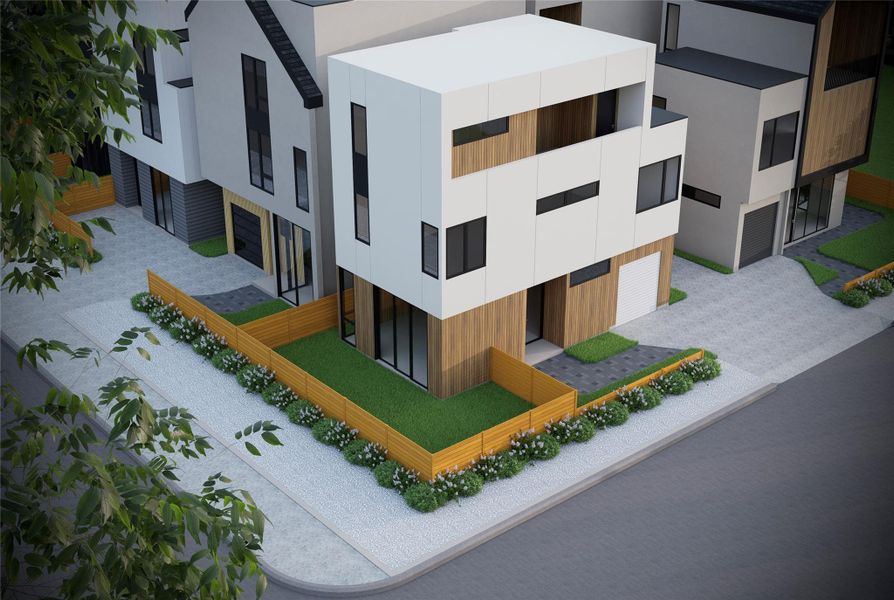 View off the property showing the corner lot