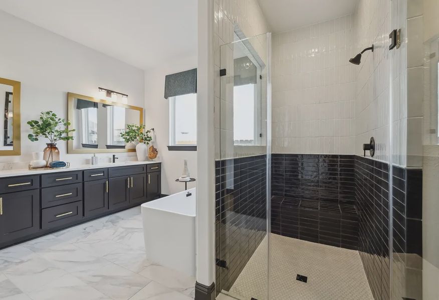 Plan 5058 primary bath - staged - 13 of 26 Plan 5058 primary bath - staged - 13 of 26