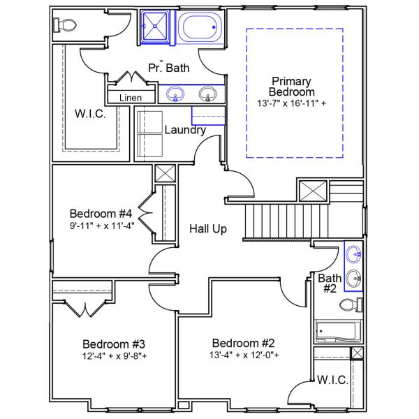 2D floor plan layout of this home in Ellington, Elgin, SC (Image 3).