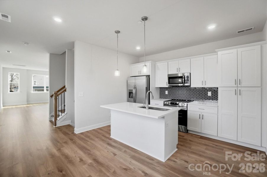 Furnished interior view inside a new home in , Charlotte (Image 15). Furnished interior view inside a new home in , Charlotte (Image 15).