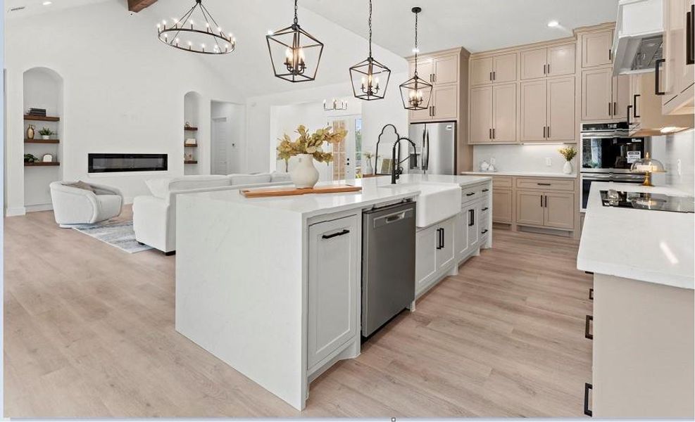 Furnished interior view inside a new home in , Conroe (Image 12).