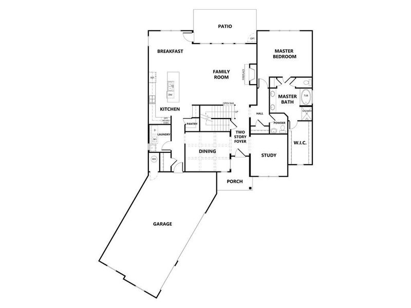 2D floor plan layout of this home in Traditions Of Braselton, Jefferson, GA (Image 2). 2D floor plan layout of this home in Traditions Of Braselton, Jefferson, GA (Image 2).