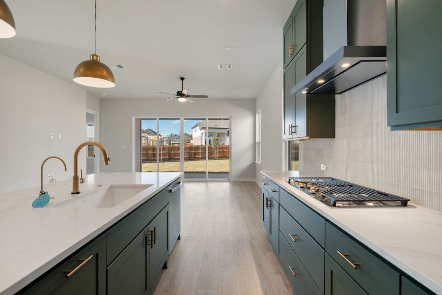 Furnished interior view inside a new home in Heritage, Dripping Springs (Image 7).