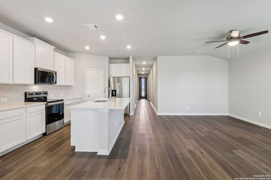 Furnished interior view inside a new home in , San Antonio (Image 11). Furnished interior view inside a new home in , San Antonio (Image 11).