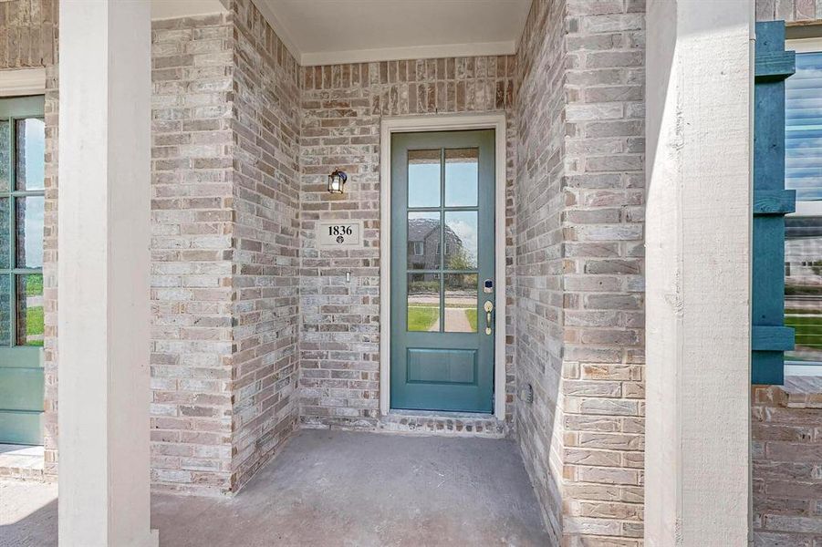 Exterior details and patio area of a home in Solterra Texas, Mesquite (Image 4).