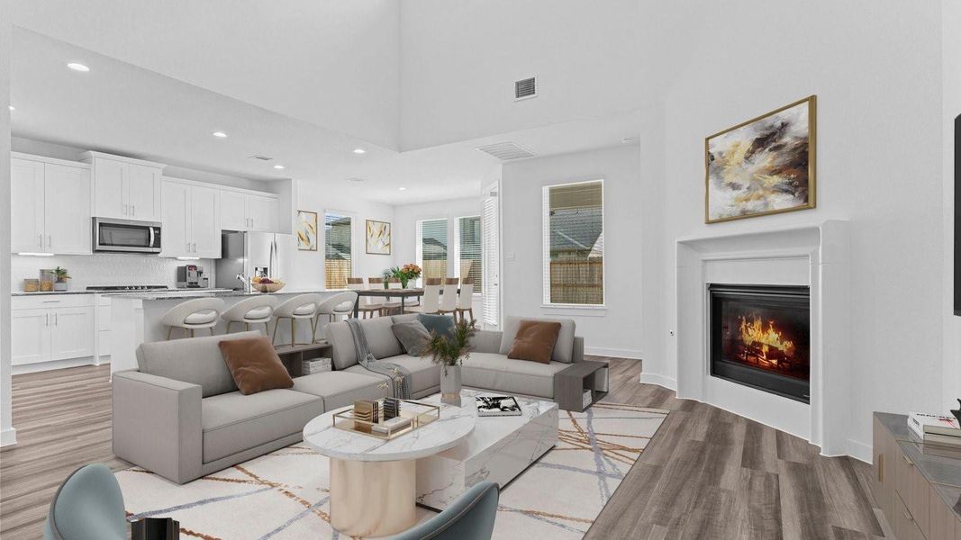 Furnished interior view inside a new home in Harvest Green, Richmond (Image 7).