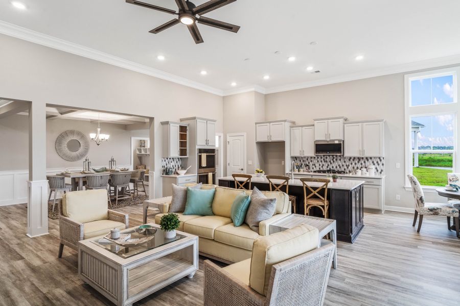 Representative furnished interior of a home built from the The Goldenrod by Chesapeake Homes in Bridgewater - Waterside Village, Little River (Image 10).