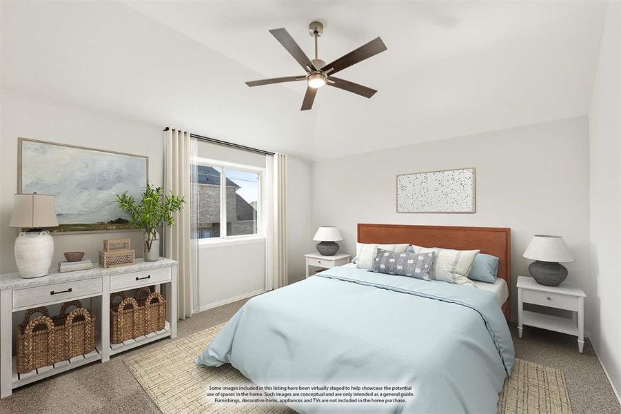 Furnished interior view inside a new home in Homestead at Daniel Farms, DeSoto (Image 12).