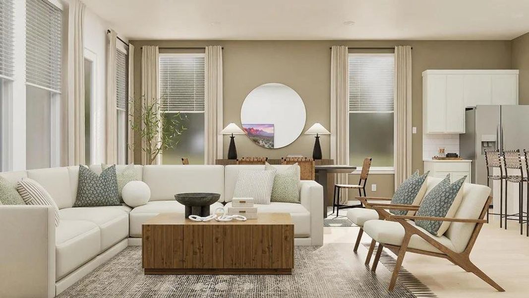 Furnished interior view inside a new home in Cotton Brook, Hutto (Image 10).