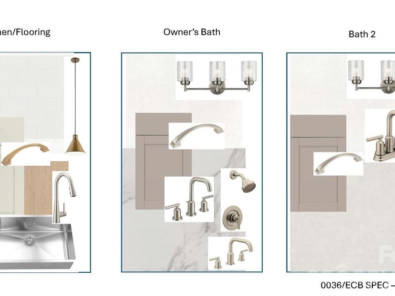Sample of building materials used in homes in Enclave at Belmont, Belmont (Image 10).